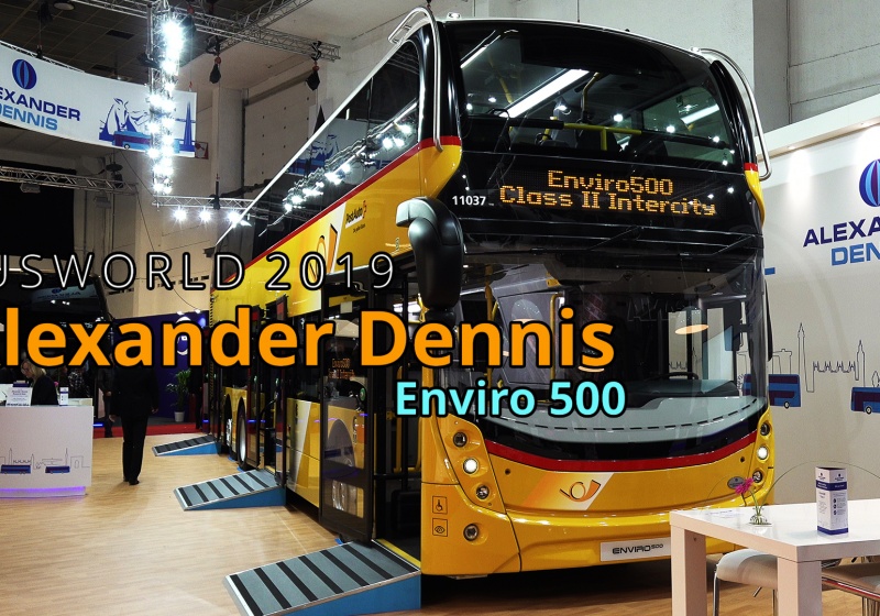 알렉산더 데니스 Enviro500 이층버스 - 버스월드 2019 브뤼셀, 벨기에