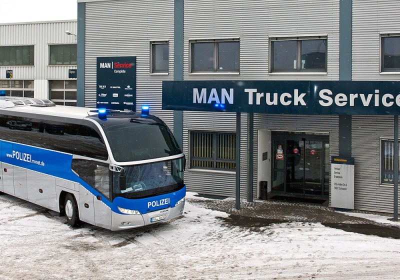 NEOPLAN Cityliner für Polizei in Mecklenburg-Vorpommern