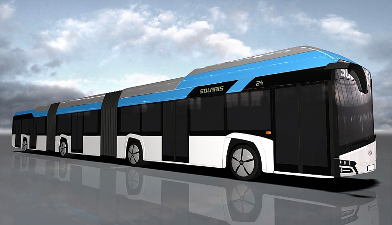Solaris entwickelt gemeinsam einen Doppelgelenk-Elektrobus