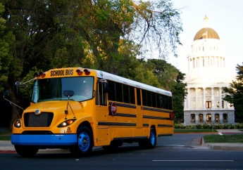 eLion electric bus rolls to school with no emissions